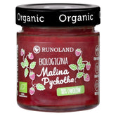 Vadelma-Pychotka 80% hedelmÀÀ BIO-hillontapainen koostumus 200g RUNOLAND